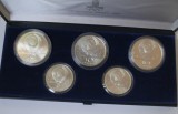 SET 5 MONEDE DE #ARGINT- 0.900 . OLIMPIADA DE LA MOSCOVA 1980. 120 GRAME DE ARGINT PUR .