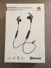 Casti wireless Huawei Sport Bluetooth Headphones Lite Negre NOI Sigilate foto