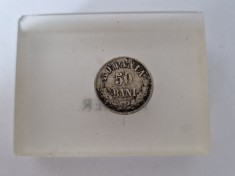 Romania 50 Bani 1876 Argint.