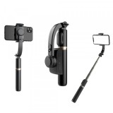 Selfie Stick Bluetooth Techsuit Q08, Universal, Negru