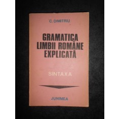 C. DUMITRIU - GRAMATICA LIMBII ROMANE. SINTAXA