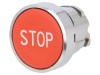 Comutator Apăsare 22mm Roșu