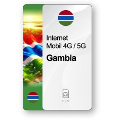 eSIM Internet Gambia, valabil 7 zile, trafic 3 GB, Standard