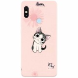 Husa silicon pentru Xiaomi Mi A2, Cute Cat 101