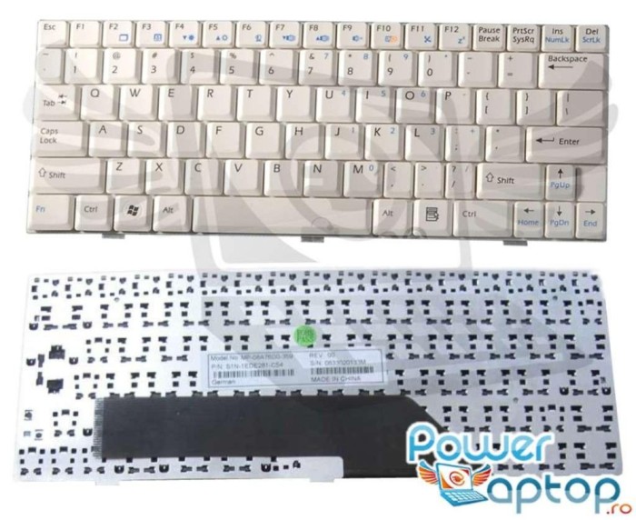 Tastatura MSI Alba MS N033, Wind U100, Wind U110, Wind U115, Wind U120, Wind U123, Wind U123H, Wind U123T,