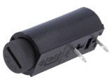 Clemă siguranţe cilindrice THT 5x20mm 10A UL94V-0