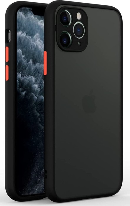 Husa iPhone 14 Silicon+Plastic Colored Red Buttons