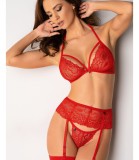 Lenjerie intima femei, rosu, dantela sexy, Obsessive (DB), S/M