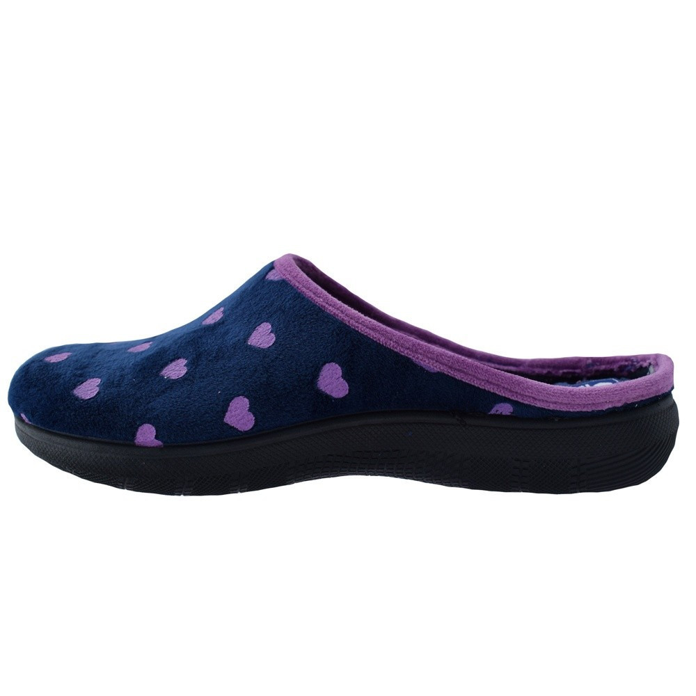 Papuci de casa dama, din textil, marca Inblu, EC000052-42-P-89, bleumarin,  35 | Okazii.ro