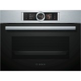 Cuptor multifunctional cu aburi Bosch Serie 8 CSG656BS2, 12 functii, DishAssist, display TFT touch, 47 l, childlock, inox