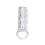 Renegade Reversible Power Cage - Manșon Penis din TPE Transparent, 15 cm, Orion