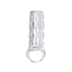 Renegade Reversible Power Cage - Manșon Penis din TPE Transparent, 15 cm