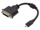 Adaptor DVI-I (24+5) la micro HDMI, 0,2m - DELOCK