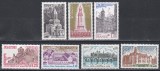 Franta 1978 - Obiective de interes turistic, 7 Serii, MNH, Nestampilat