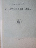 FILOZOFIA STILULUI , EDITIA I de LUCIAN BLAGA , 1924