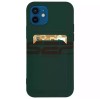 Toc TPU Card Holder Samsung Galaxy A02s Dark Green