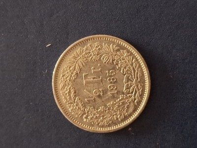 1/2 franc 1985 elvetia foto
