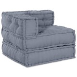 VidaXL Pernă 4 pcs Gri 70 x 70 x 54 cm Poliester