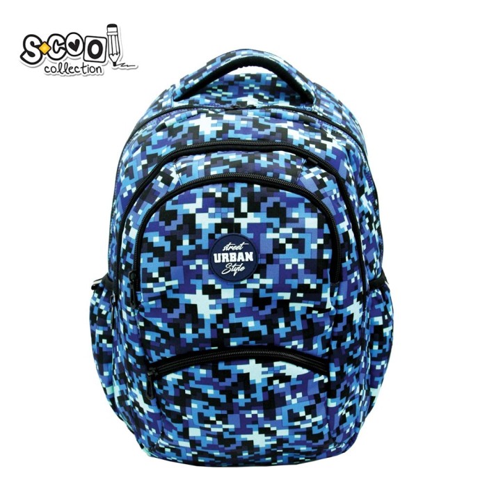 Ghiozdan anatomic Urban, PIxELS, 43x29x22 cm &ndash; S-COOL