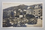 KARLSBAD - DR. BECHERPLATZ , CARTE POSTALA ILUSTRATA , MONOCROMA , CIRCULATA , 1919