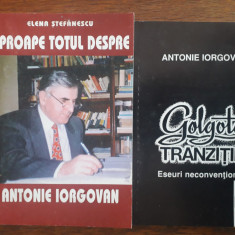 Lot 2 carti una de si alta despre Antonie Iorgovan, autograf / R7P3F