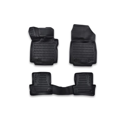 Set Covoare cauciuc tavita compatibile Renault Captur 2013-2020 foto