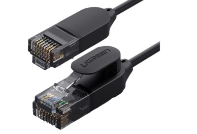 PATCH CORD UTP Ugreen Cat6A, &amp;quot;NW122&amp;quot; fire din cupru OD2.8, viteza maxima 10 Gbps, 10m, negru &amp;quot;70656&amp;quot; (timbru verde 0.18 lei) - 6957303876563 foto
