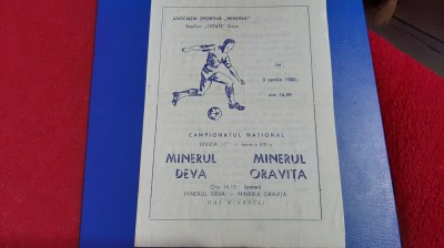 program Minerul Deva - Minerul Oravita foto