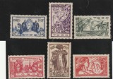 Togo 1937 - Expozitia Mondiala Paris, omnibuse, serie 6 valori, dantelate, MNH, Mi.240-245