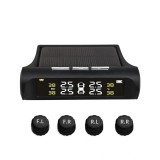Cumpara ieftin Manometru Presiune Anvelope Auto TPMS Solar cu 4 Senzori Externi 0-8 Bar Monitorizare Roti