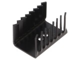 Radiator Negru TO220 22x28x38mm 9,9K/W