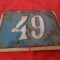 Numar vechi tabla,numar vechi in relief pentru poarta-imobil,casa numarul 49