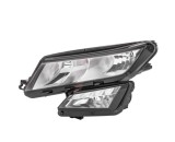 Far SKODA KODIAQ, 10.2016-, HELLA, fata, partea stanga, cu &amp;#39;lumina de zi&amp;#39; tip LED;tip bec H7+H7+H8+LED+PWY24W+W5W; electric; cu motor;
