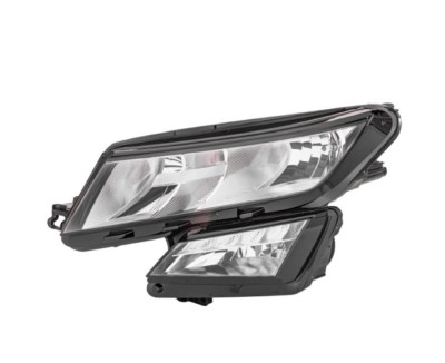 Far SKODA KODIAQ, 10.2016-, HELLA, fata, partea stanga, cu &amp;amp;#39;lumina de zi&amp;amp;#39; tip LED;tip bec H7+H7+H8+LED+PWY24W+W5W; electric; cu motor; foto