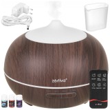 Difuzor de aromaterapie si umidificator Zortiva 400 ml cu telecomanda