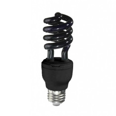 Bec UV 15 W, soclu standard tip E27, putere lumina 850 lm, culoare negru foto