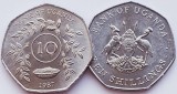1698 Uganda 10 Shillings 1987 km 30 UNC