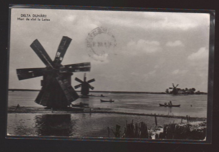 CPIB 21846 - CARTE POSTALA - DELTA DUNARII. MORI DE VANT LA LETEA, RPR