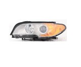 Far Bmw Seria 3 (E46), Coupe/Cabrio 03.2003-09.2006, montare fata, stanga, D2S+H7; electric; element reflectorizant argintiu, semnal galben; cu motor, Magneti Marelli