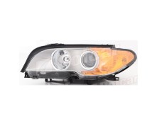 Far Bmw Seria 3 (E46), Coupe/Cabrio 03.2003-09.2006, montare fata, stanga, D2S+H7; electric; element reflectorizant argintiu, semnal galben; cu motor