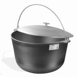 Ceaun tuci aluminiu alimentar cu capac, capacitate 24 litri ELEFANT Innovative ReliableTools
