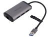 Hub USB RJ45 x3 USB 3.0 neagră, Vention