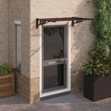 Copertina Usa Gossi Negru 122x90 cm Policarbonat, Suport ABS &amp; Aluminiu, Protectie Ploaie Grindina
