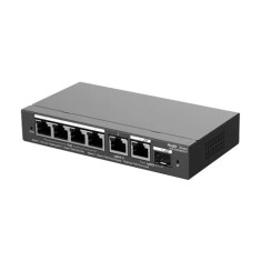 Switch 4 porturi PoE+, 2 porturi GE, 1 port SFP, Gigabit, Cloud Management - Ruijie RG-ES206GS-P