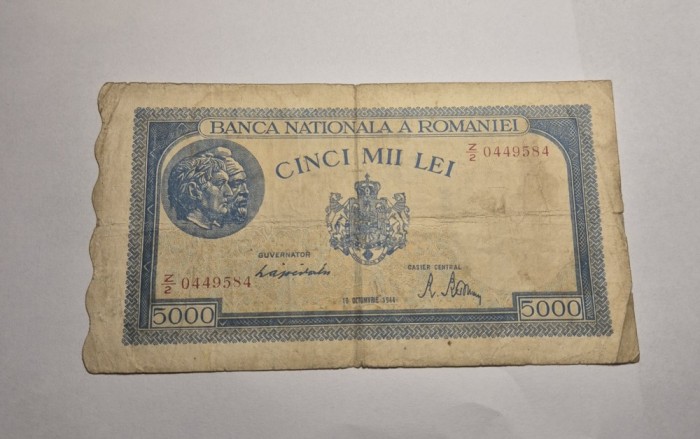 5000 lei 1944 Octombrie
