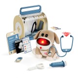 Joc de rol interactiv cu catelus la doctor si accesorii veterinare, 3+ ani