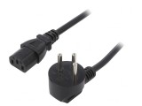 Cablu Alimentare 3x0.75mm2 IEC C13 Mama Stecar Unghi PVC