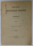 ANUARUL INSTITUTULUI GEOLOGIC AL ROMANIEI , VOLUMUL I , FASCICULA 2 CU 12 TABELE , 1907