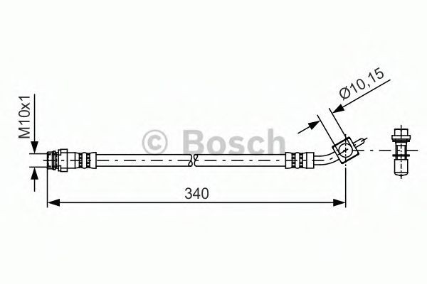 Conducta / cablu frana VOLVO S60 II (2010 - 2016) BOSCH 1 987 481 423