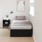 vidaXL Cadru de pat Stejar negru 90 x 200 cm Lemn compozit 3335342